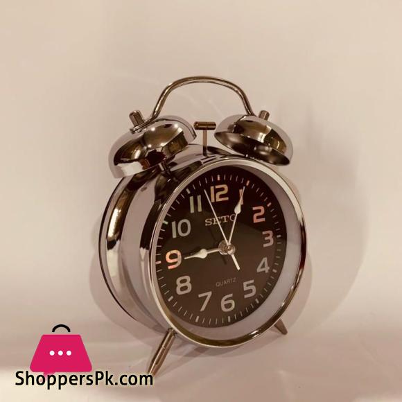 Twin Bell Alarm clock (Stainless steel)