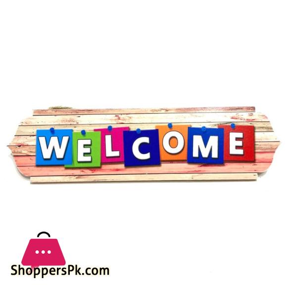 Welcome Wooden Board - Decor