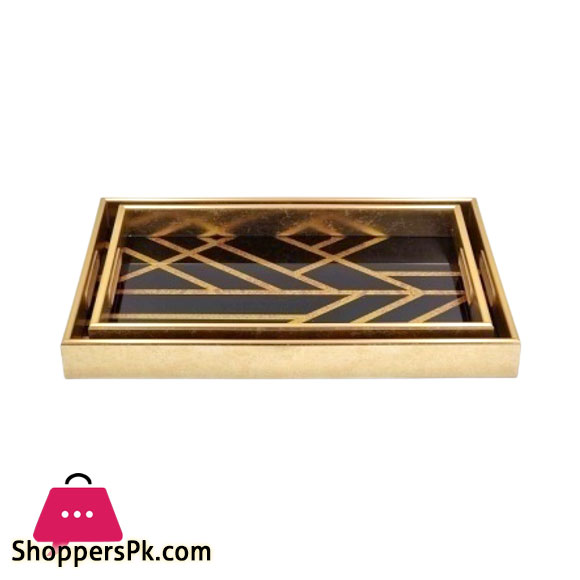 Angela Rectangular Serving 2 Pcs Tray RY169