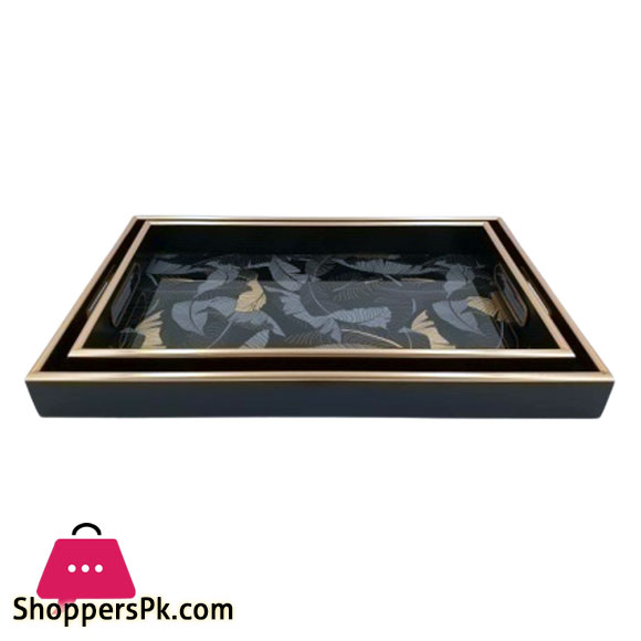 Angela 2Pcs Rectangular Serving Tray RY92