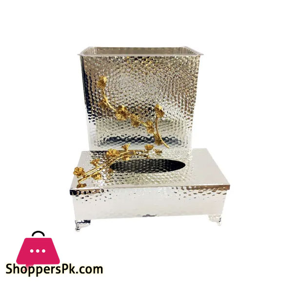 ORCHID Rectangular Bin Set (Silver)