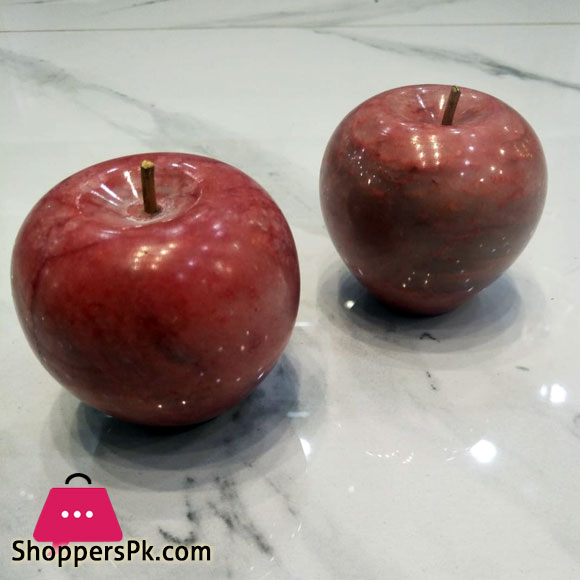 Vintage Marble Red Apple 1pcs - Home decor