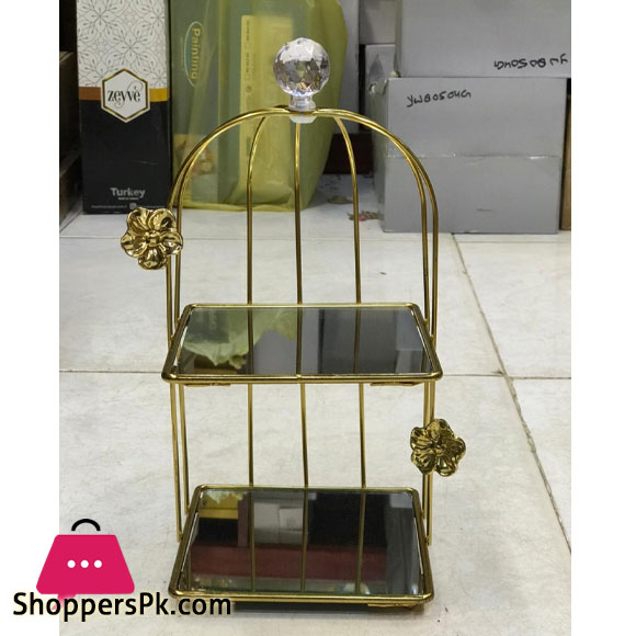 Artistic Arabic Serving Stands Gold