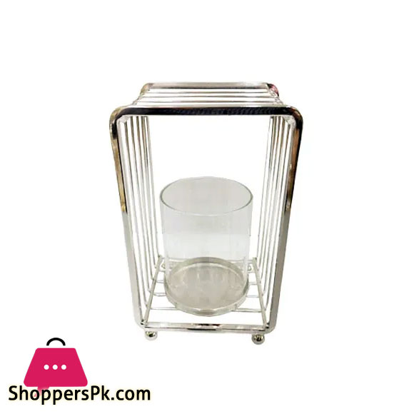 ORCHID Candle Holder Long-(Silver)