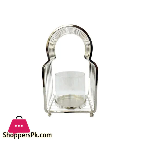 ORCHID Candle Holder-Silver