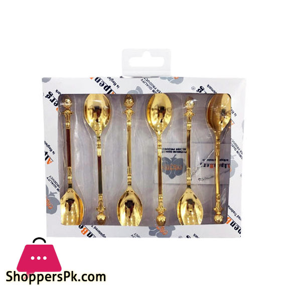 ORCHID 6Pcs Tea Spoon Set