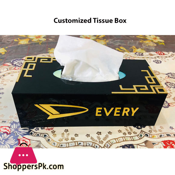 Acrylic Tissue box - Customized Your own Business Name