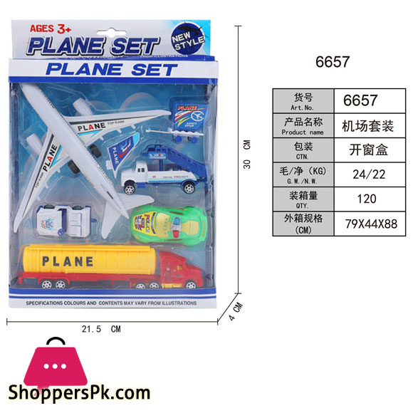Deep Kids Plane set with Airport System Learning Set (Multicolor)