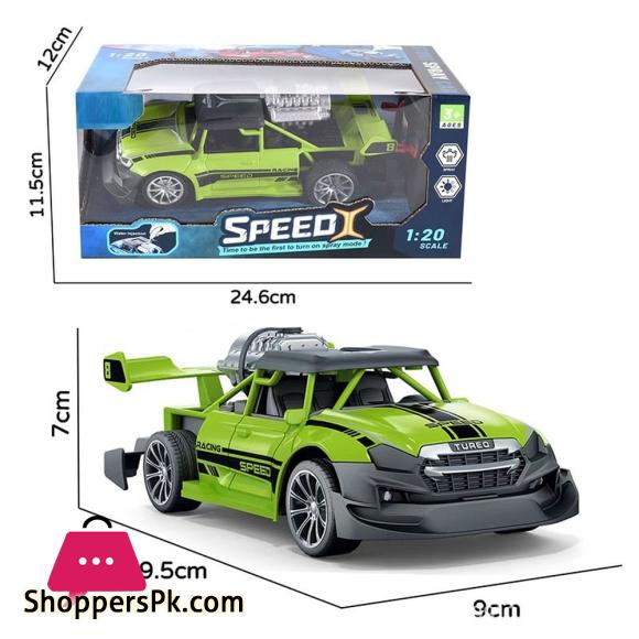 1:20 Rc Racing Car 2.4G Remote Control Car Truck with Light Smoke Spray Electric Car Radio Controlled Machine Model toys for boy