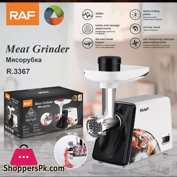 2500W Stainless Steel 10L Capacity Electric Chopper Meat Grinder Mincer Food Processor Slicer Meat Mincer Grinder