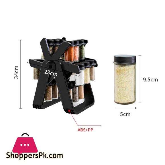 360° Rotating Spice Rack Organizer Spice Bottle Storage Rack Kitchen Supplies Storage Ferris Wheel Storage Rack