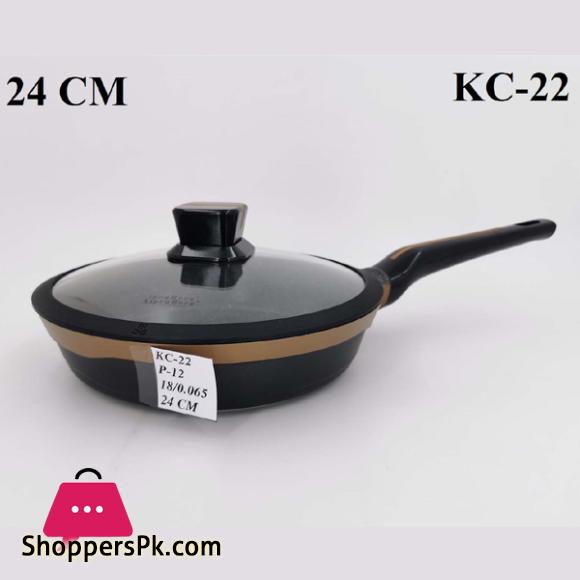 ALPENBURG Frypan Single Handle with Lid Germany Made 24 CM #KC22