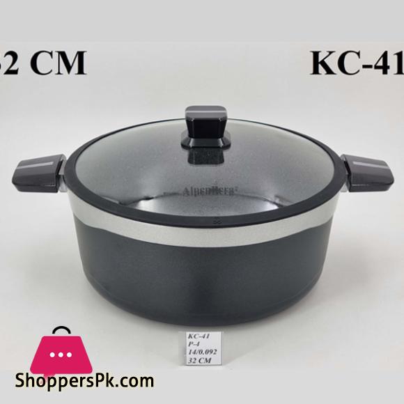 ALPENBURG Pot Black Silver Germany Made 32 Cm # KC41