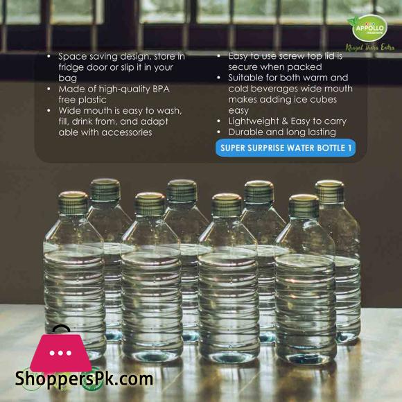 Appollo Super Surprise Water Bottle Model - 1 (1000ml) (PACK OF 8)