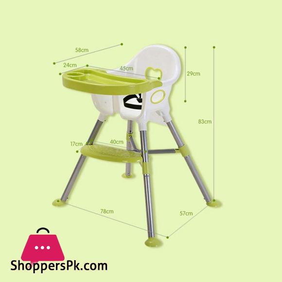 Baby High Chair Children Dining Chair 4in1 Portable Multi Highchair with Non Slip Foot Modern Safety Belt Kid Eat High Chairs for Home for 0-3 Years Old Children