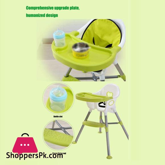 Baby High Chair Children Dining Chair 4in1 Portable Multi Highchair with Non Slip Foot Modern Safety Belt Kid Eat High Chairs for Home for 0-3 Years Old Children