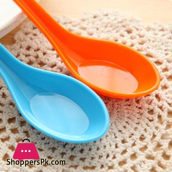 Candy Color Hook Spoon Melamine Soup Spoon Noodle Soup Food Spoons Adults Kids Tableware