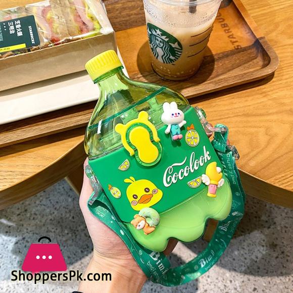Creative Cola Cup Cute Children Students Drop proof Spray Water Cup High value Portable Summer Plastic Cup