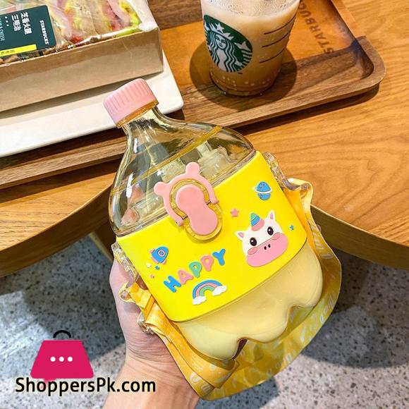 Creative Cola Cup Cute Children Students Drop proof Spray Water Cup High value Portable Summer Plastic Cup