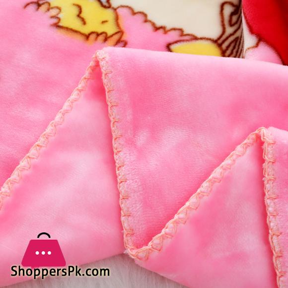 Double layer cartoon puppy printed printed Large 53x43 baby blanket