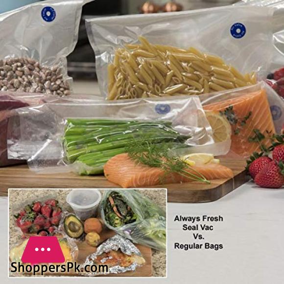 Food VAC Vacuum Sealer Always Fresh Automatic Bag Food Preservation With 6 Extra Bags