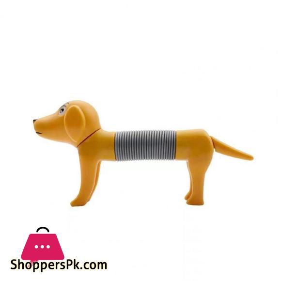 Functional Dachshund Dog Fidget Toy Fidget Toy 360 degree Twisting Stretchable Head Tail|