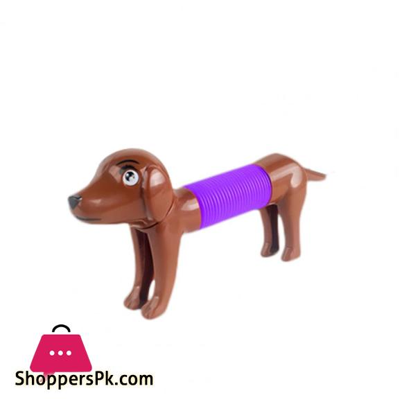 Functional Dachshund Dog Fidget Toy Fidget Toy 360 degree Twisting Stretchable Head Tail|