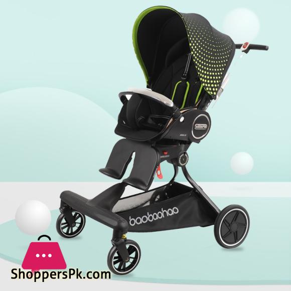 Baobaohao High Quality Light Baby Walking Artifact Trolley Landscape Children Car Ultra light Foldable Two way Reclining