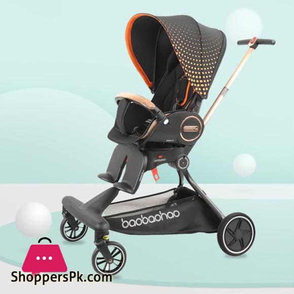 Baobaohao High Quality Light Baby Walking Artifact Trolley Landscape Children Car Ultra light Foldable Two way Reclining