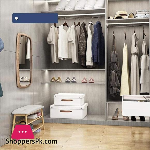 Home Shoe Cabinet Shoe Rack Shoe Storage Box Household for Closet Corridor Cloakroom 2-Tier Wooden Shoe Bench