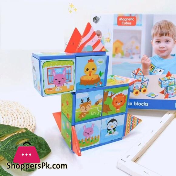Magnetic Puzzle Blocks – 40 Pieces