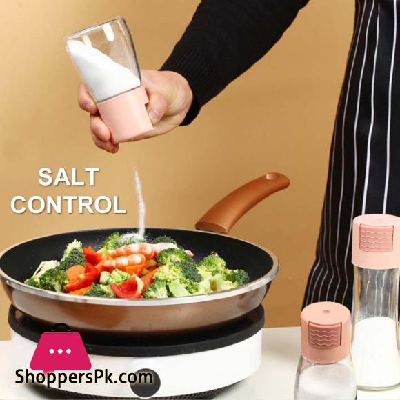 Metering Salt Shaker Press Type Quantitative Seasoning Bottle Glass Spice Salt Pepper Container Dispenser Kitchen Accessories|