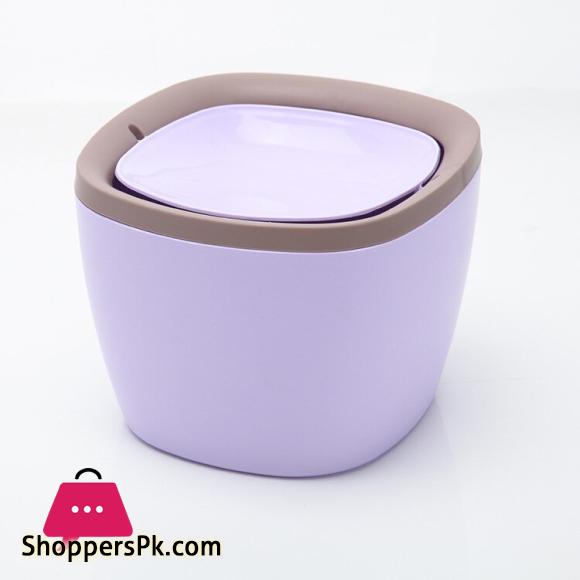 Mini Desktop Trash Can Waste Garbage Paper Basket Small Table Rubbish Bin