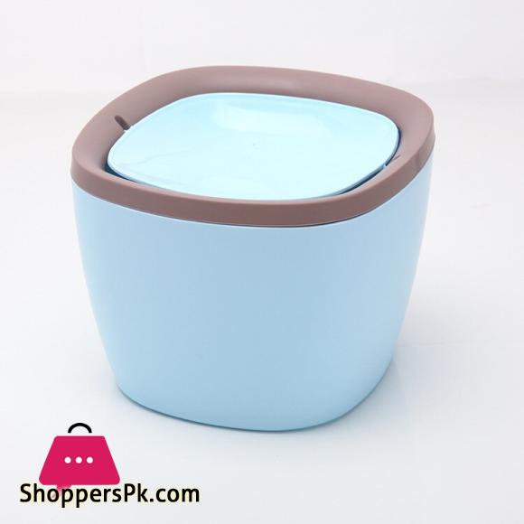 Mini Desktop Trash Can Waste Garbage Paper Basket Small Table Rubbish Bin