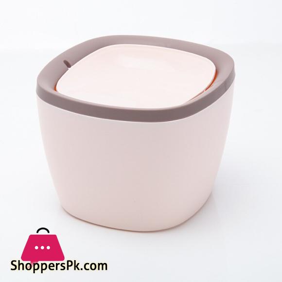 Mini Desktop Trash Can Waste Garbage Paper Basket Small Table Rubbish Bin