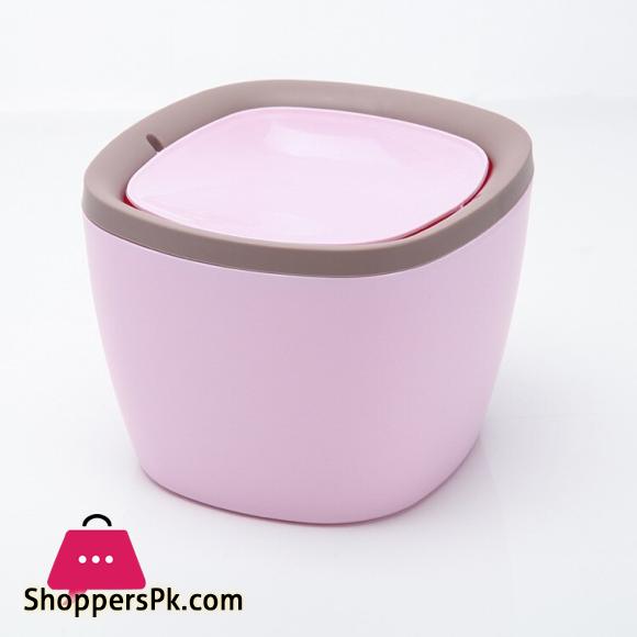 Mini Desktop Trash Can Waste Garbage Paper Basket Small Table Rubbish Bin