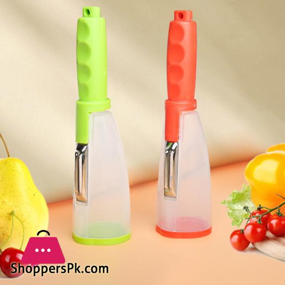 Multifunctional Storage Type Peeling Knife Peeling Knife With Storage Tube Peeler Peeling Apple Supplies Household Peeling Knife