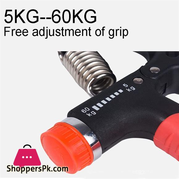 NFEGSIYA wrist trainer 5-60KG Adjustable Heavy Hand Grips The Hand Trainer Training Apparatus Fitness Hand Workout Exercise Grip Portables (Color : Black-1)