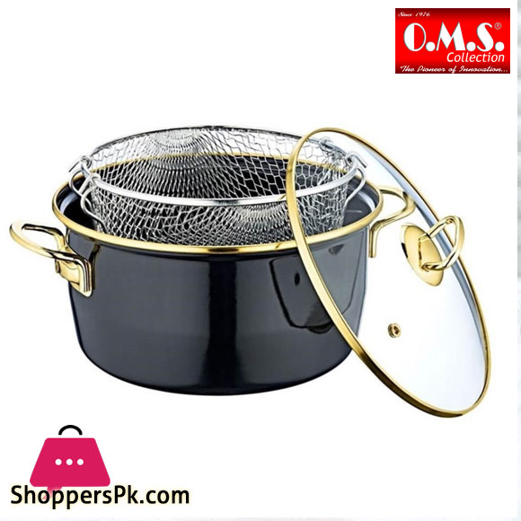 OMS Enamel Casserole with Fryer 22CM Turkey Made - 10100