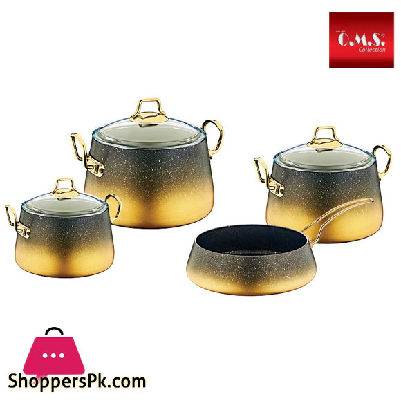 OMS Granite Cookware Set of 7 Turkey Made - 3041