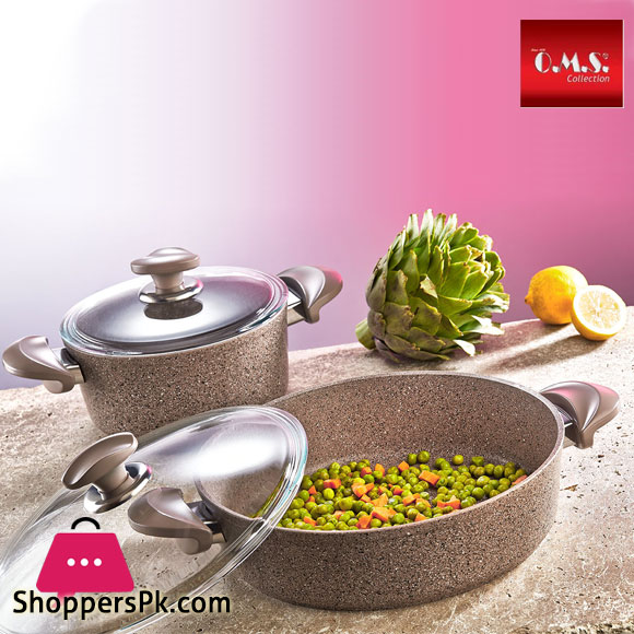OMS Granite Cookware Set of 9 Turkey Made - 30012
