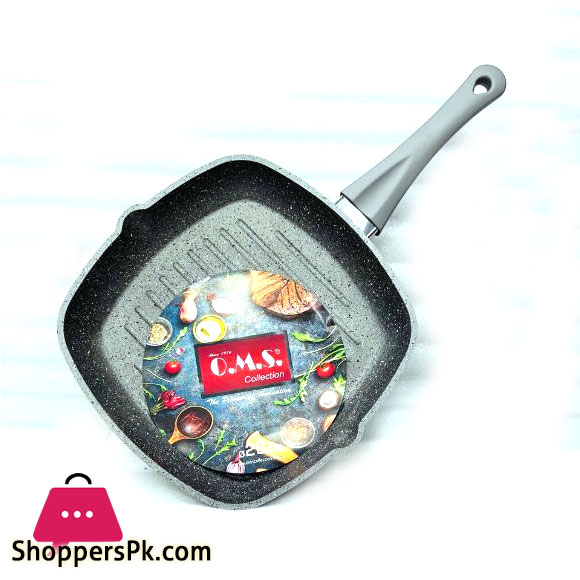 OMS Granite Grill Pan 28CM Turkey Made - 3212
