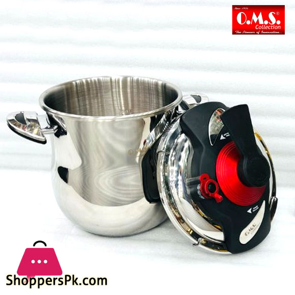 OMS Stainless Steel Matic Pressure Cooker 9 Liter Turkey Made - 5034G