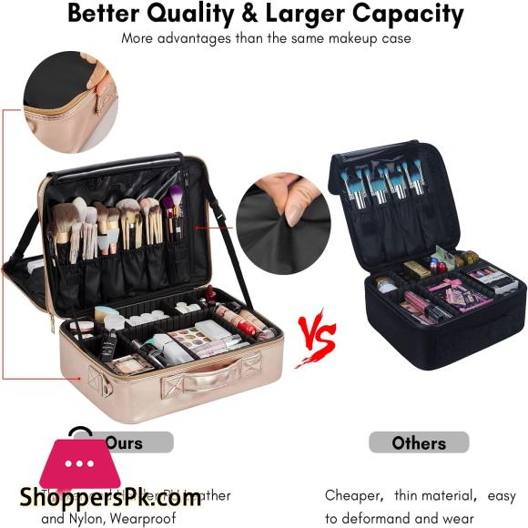 Professional Cosmetic Case And Storage Bag Rose Gold