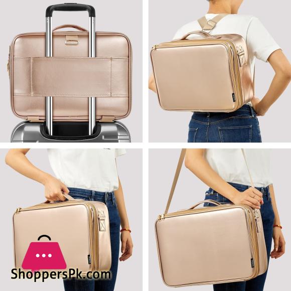 Professional Cosmetic Case And Storage Bag Rose Gold