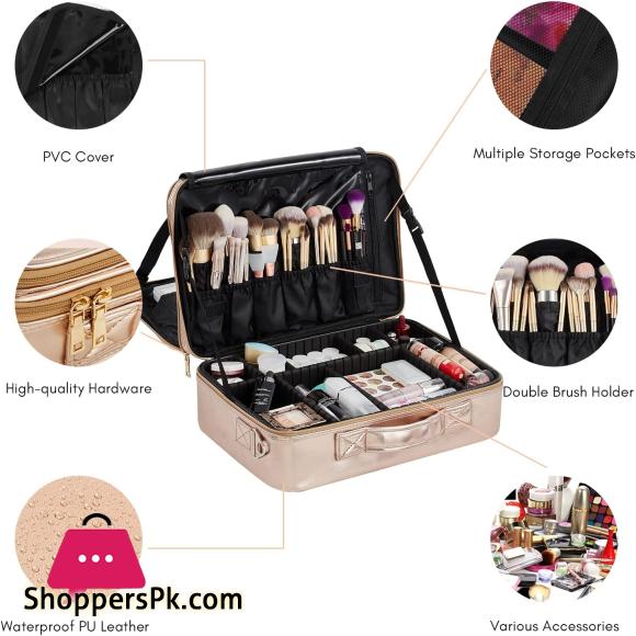 Professional Cosmetic Case And Storage Bag Rose Gold