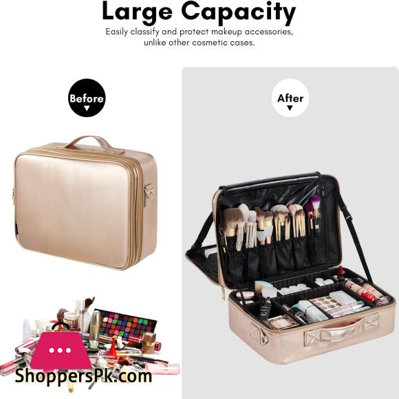 Professional Cosmetic Case And Storage Bag Rose Gold