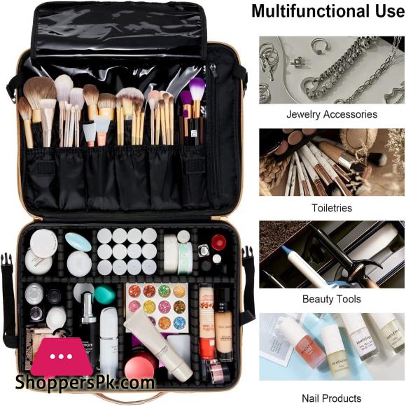 Professional Cosmetic Case And Storage Bag Rose Gold