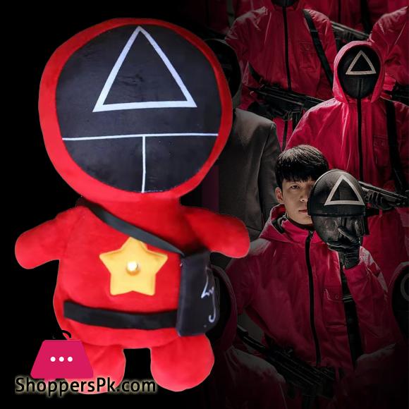 Projector Night Light Colorful Korean TV Series Squid Game Cuddly Plush Doll Projection LED Lamp
