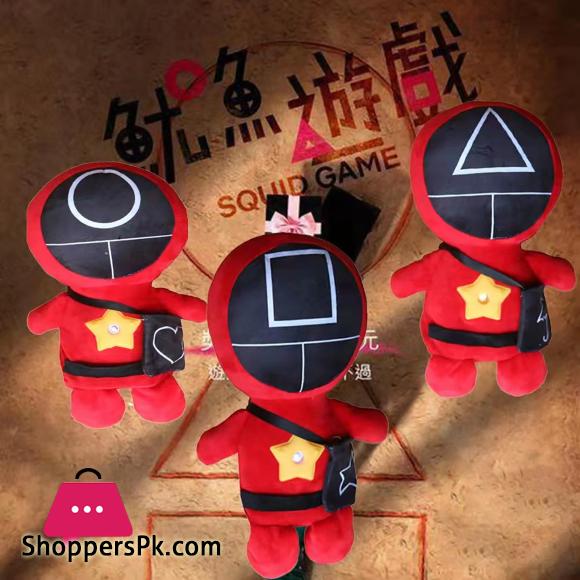 Projector Night Light Colorful Korean TV Series Squid Game Cuddly Plush Doll Projection LED Lamp
